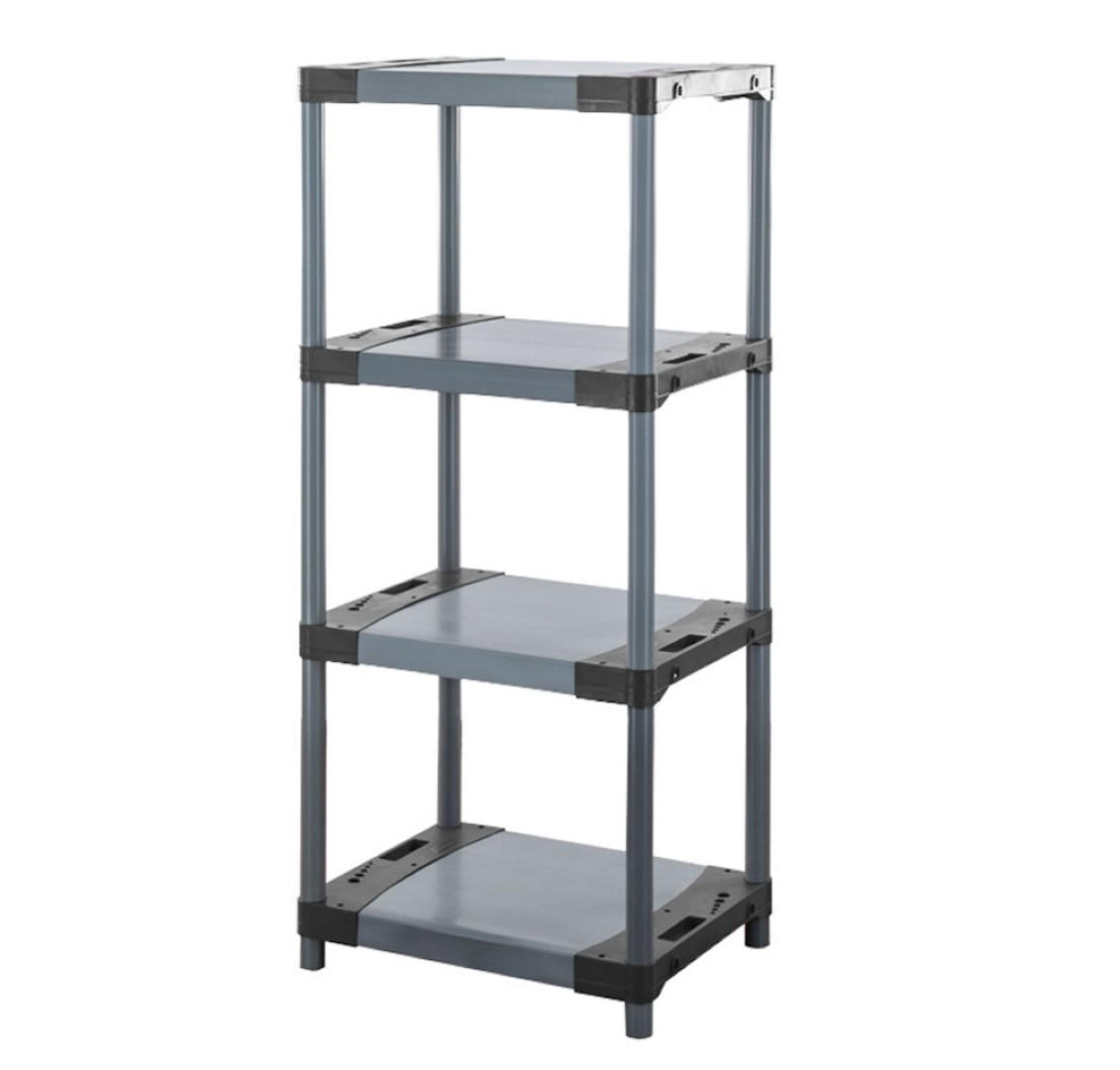 KUNSTSTOFFREGAL GREY BEAR Low 138x60x46cm Fachlast 120kg Grau - Grau, Kunststoff (60/138/46cm) - PROREGAL