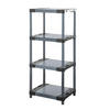 KUNSTSTOFFREGAL BIG GREY BEAR Low 138x60x46cm Fachlast 160kg Grau - Grau, Kunststoff (60/138/46cm) - PROREGAL