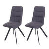 ESSZIMMERSTUHL Anthrazit 2er-Set - Anthrazit, Textil (45/94/45cm) - MCW