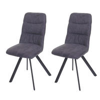 ESSZIMMERSTUHL Anthrazit 2er-Set - Anthrazit, Textil (45/94/45cm) - MCW