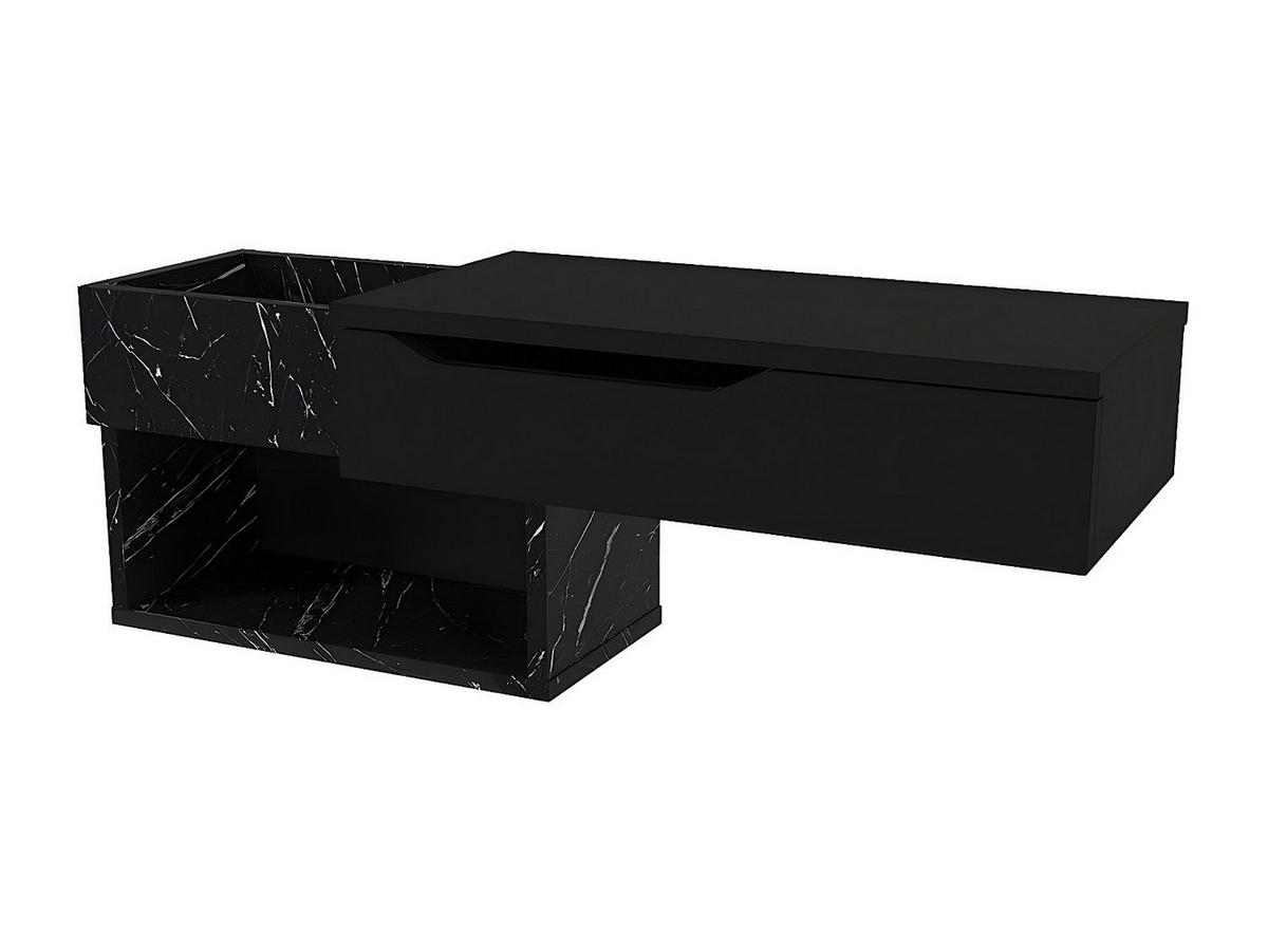 KONSOLENTISCH - 90 cm x 29.6 cm - Holz, Platte - Schwarz DAREKA - Schwarz, Holz (29/90/33.2cm) - Vente-Unique