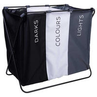 WÄSCHEKORB aus metall 66x40x56cm - Multicolor, Textil (66/56/40cm) - Wanderlust