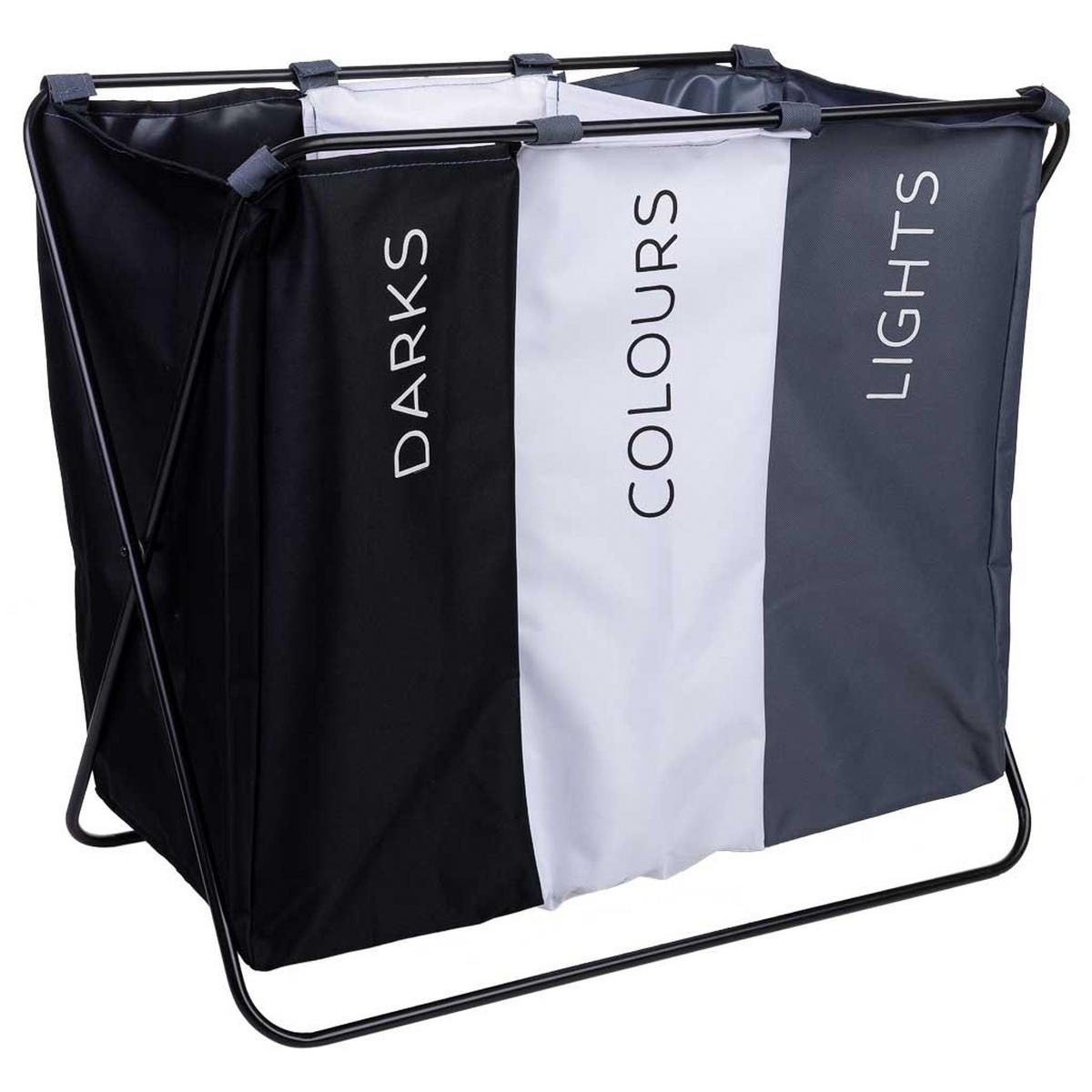 WÄSCHEKORB aus metall 66x40x56cm - Multicolor, Textil (66/56/40cm) - Wanderlust