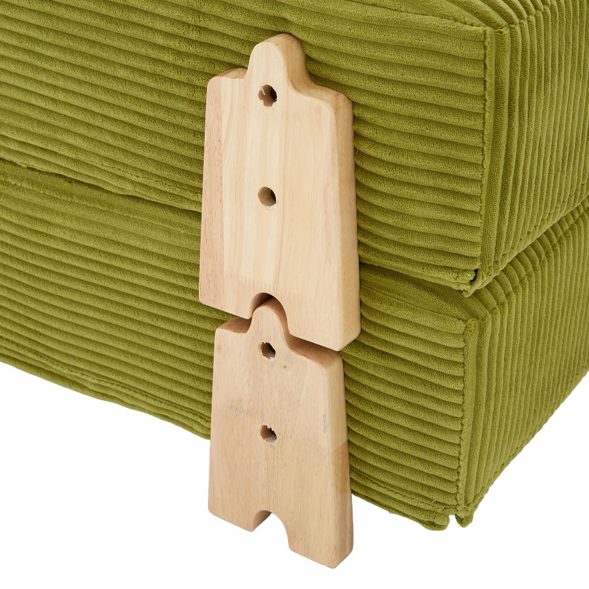 SCHLAFSESSEL ausklappbar mit Holzgestell, DE-42596, Fruchtgrün - Olivgrün, Holzwerkstoff (90/84/86cm) - ComfortXL