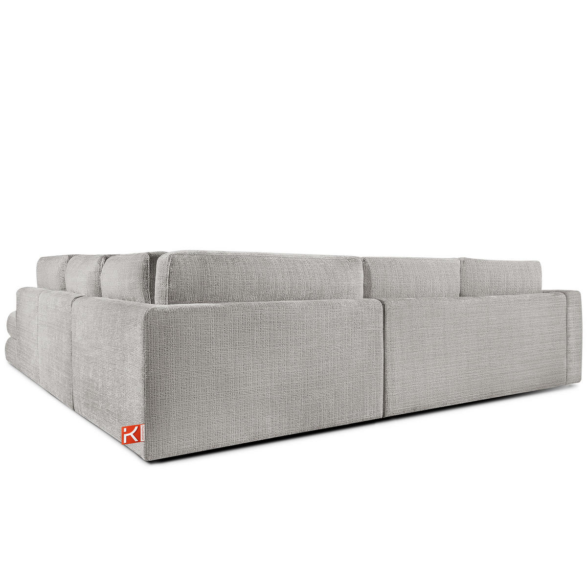 ECKSOFA links VERUS - Hellgrau, Holz/Holzwerkstoff (297/248cm) - KONSIMO®