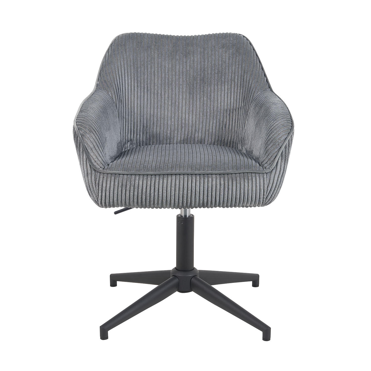 BÜROSTUHL Mika-Caro - Schwarz/Grau, Textil/Metall (60/79/61cm) - DUBI Möbel