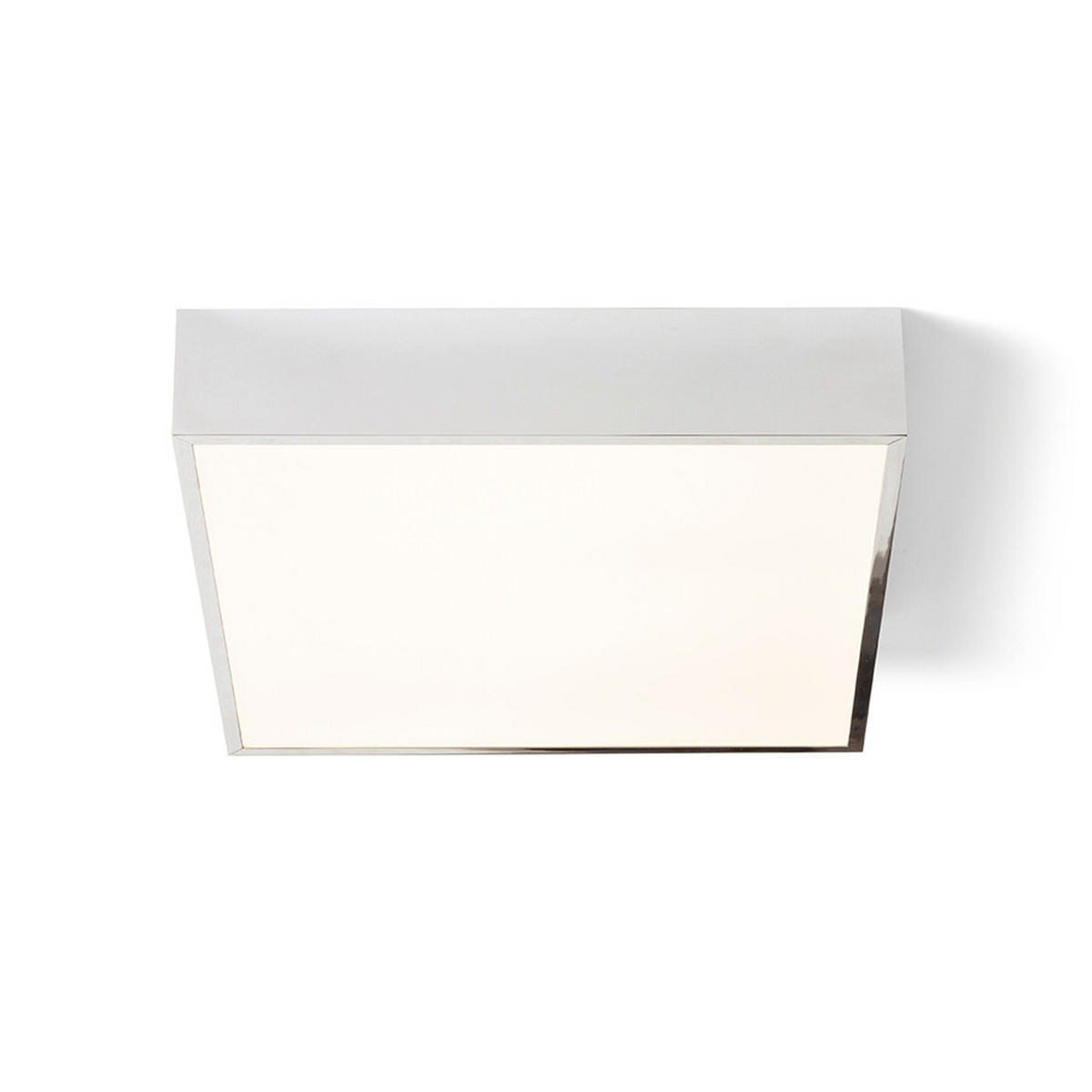 DECKENLEUCHTE MERANO LED 30 Chrom 16 W IP44 - Chromfarben, Metall (30/30/63cm) - Rendl