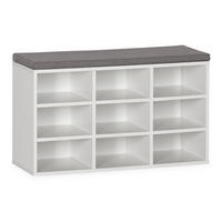 SCHUHBANK Samuel farbe Weiß - Weiß, Holzwerkstoff (81/50/31cm) - VS Venta-stock