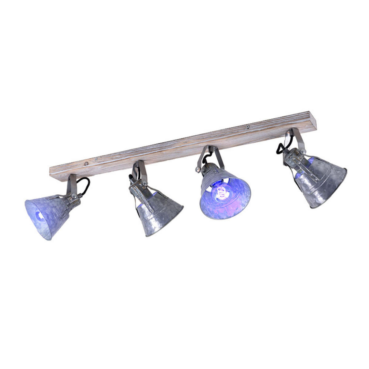 LED DECKENLEUCHTE GÜNTHER Metall Silber - Silberfarben, Metall (82/17.5/18cm)