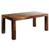 ESSTISCH Sheesham 140x90x76 braun lackiert METRO LIFE #169 - Braun, Holz (140/90/76cm) - Massivmoebel24
