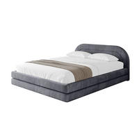 POLSTERBETT mit Bettkasten und Lattenrost, Bett mit Matratze H3/H4 - LERIS-v1 200x200 Dunkelgrau - Dunkelgrau, Holzwerkstoff/Textil (200/200cm) - ALTDECOR
