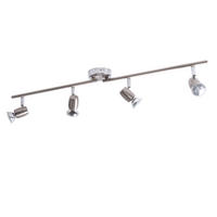 LED DECKENLEUCHTE PALERMO Silber Metall - Silberfarben, Metall (80/80/13.5cm) - Brilliant