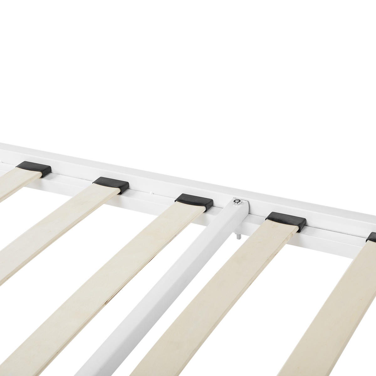 METALLBETT 140/200cm Weiß Cusset - Weiß, Metall (140/200cm) - Beliani