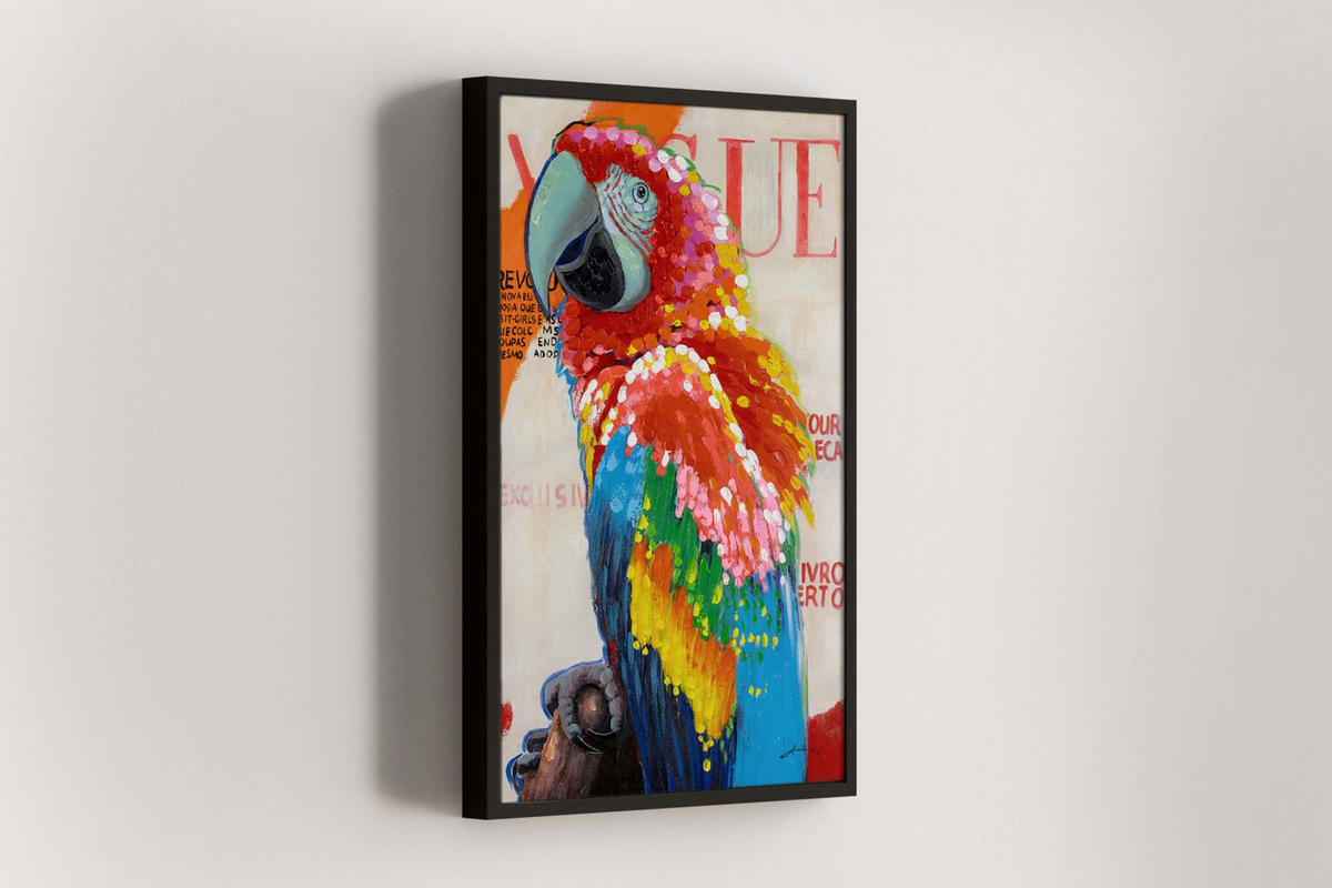 ACRYLBILD HANDGEMALT 60/90 cm - Multicolor, Holz/Textil (60/90cm) - KUNSTLOFT