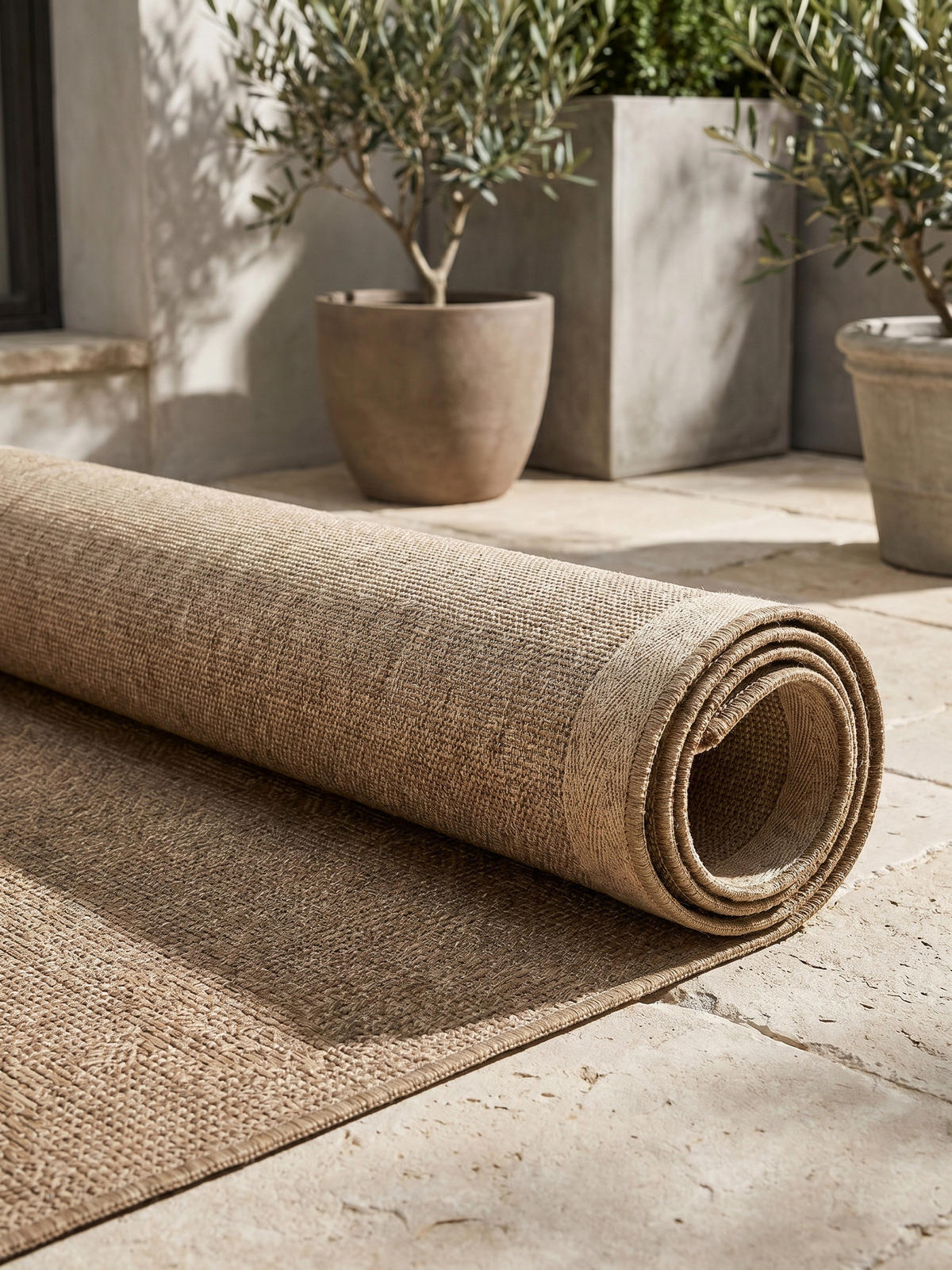 TEPPICH Outdoor KASBERG in Beige, im Vintage-Stil, 80 x 150 cm - Beige, Textil (150/80cm) - KADIMA DESIGN