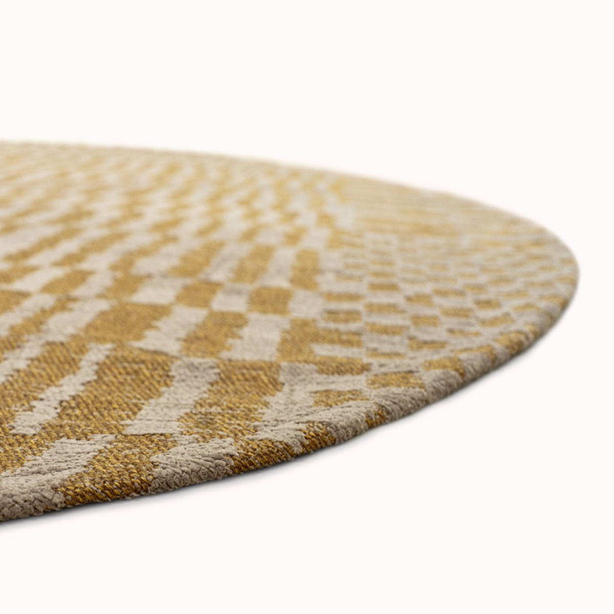 TEPPICH Erg Structures Berber 240/240 cm - Gelb, Kunststoff/Textil (240/240cm) - Louis De Poortere