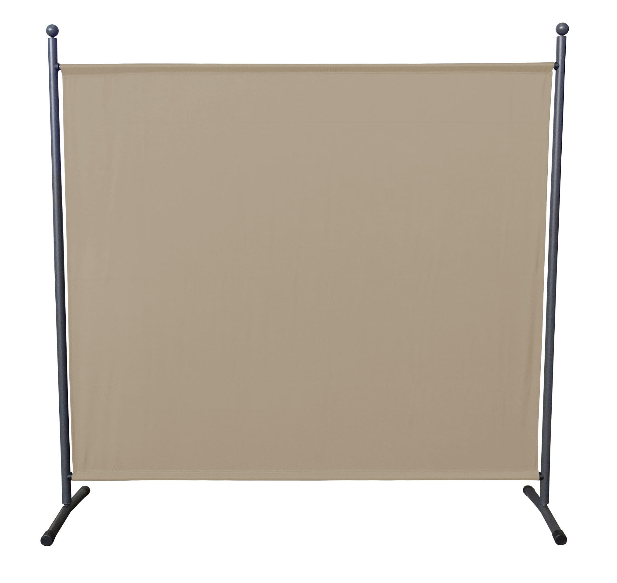 PARAVENT 2 Stück 1-tlg. 180x178 cm Beige - Beige, Metall (178/180cm) - QUICK STAR