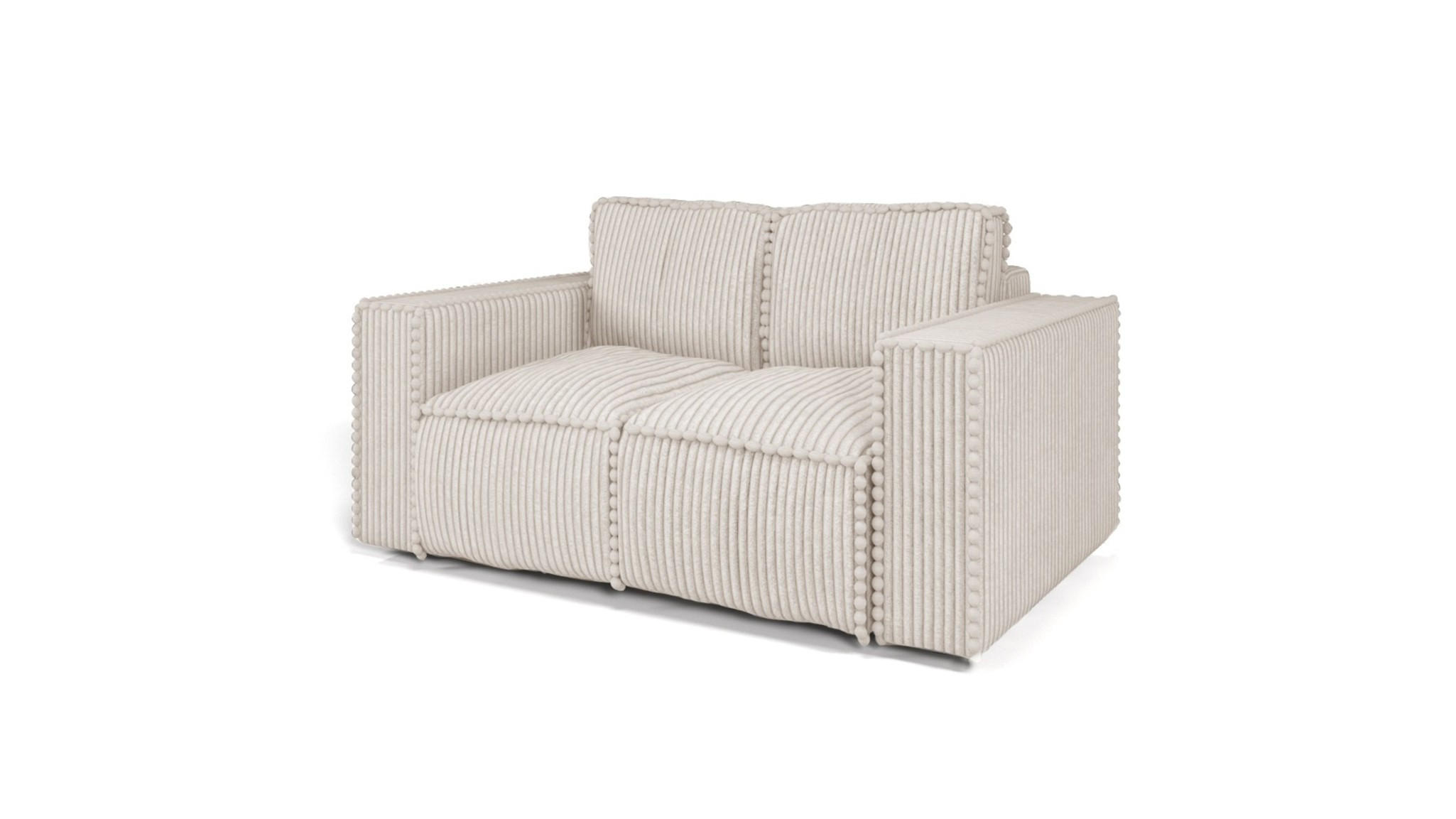 SOFA 2-sitzer Vajana - Creme, Holzwerkstoff/Textil (150/86/102cm) - Fun Möbel