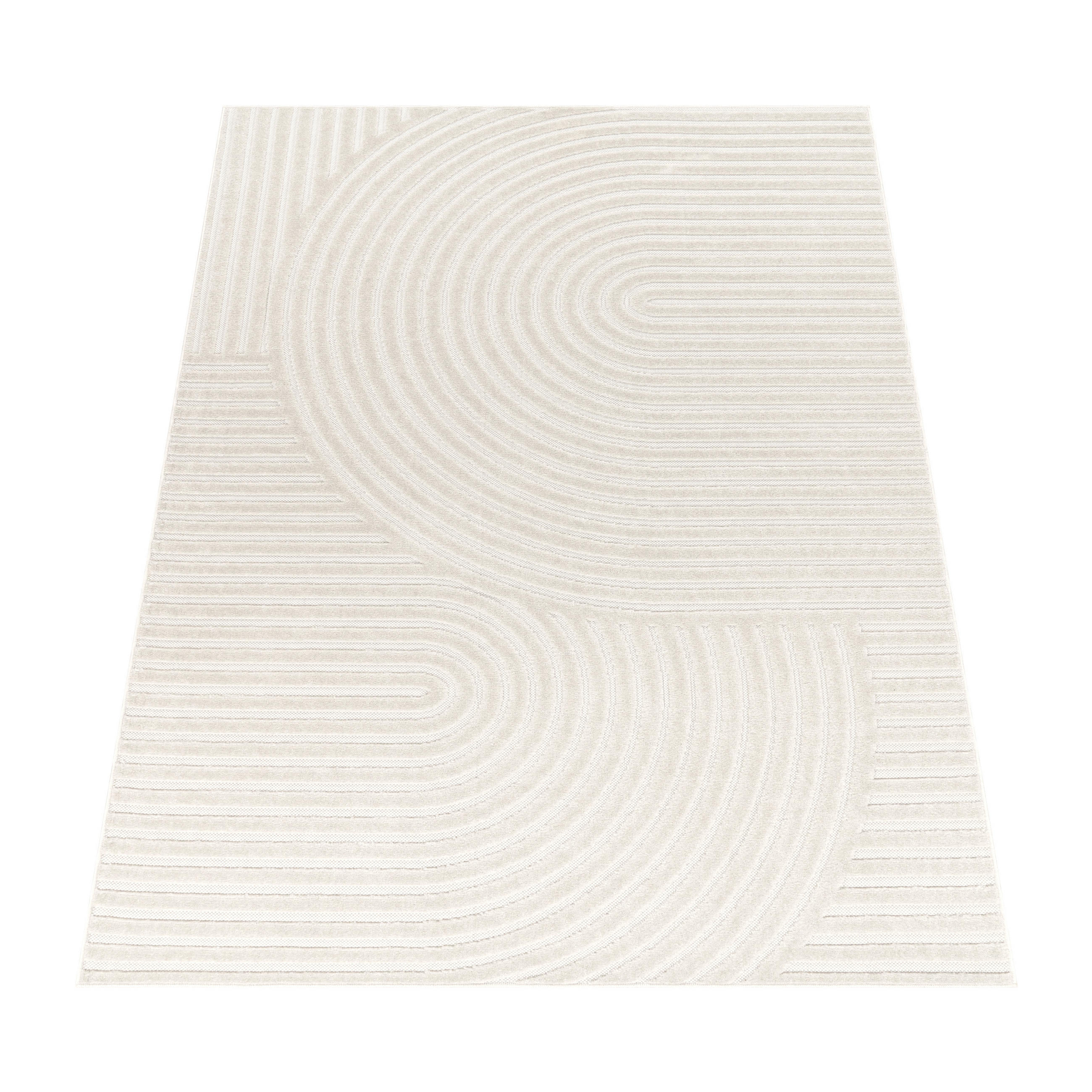 Paco Home Outdoorteppich Creme 160x220 cm