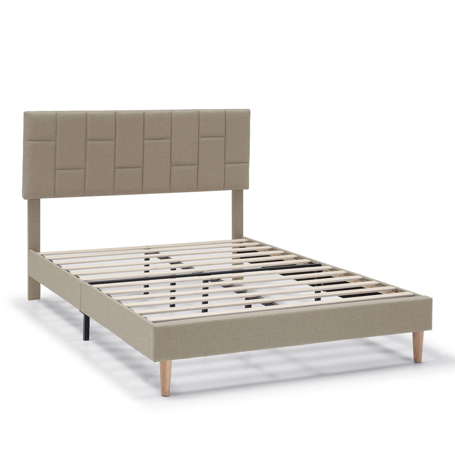 VS Venta-stock POLSTERBETT Beige 98cm × 195cm × 113cm