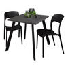 BISTROTISCH Eirene 70x70x75 schwarz matt/graphit - Graphitfarben, Metall (70/70/75cm) - 58aufmkessel