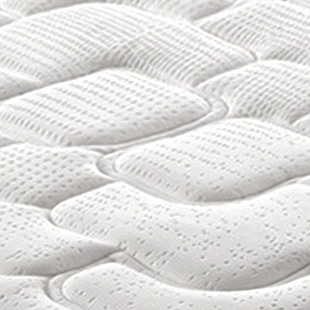 MATRATZE 200x200, Höhe 30 cm, Memory-Schaum, ROYAL MEMORY - Weiß, Textil (200/200cm) - iLoveSleep