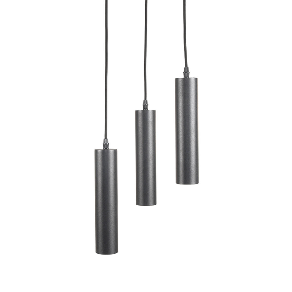 PENDELLEUCHTE Ferroli Schwarz 25/25/150 cm - Schwarz, Metall (25/25/150cm) - LABEL51