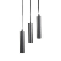 PENDELLEUCHTE Ferroli Schwarz 25/25/150 cm - Schwarz, Metall (25/25/150cm) - LABEL51