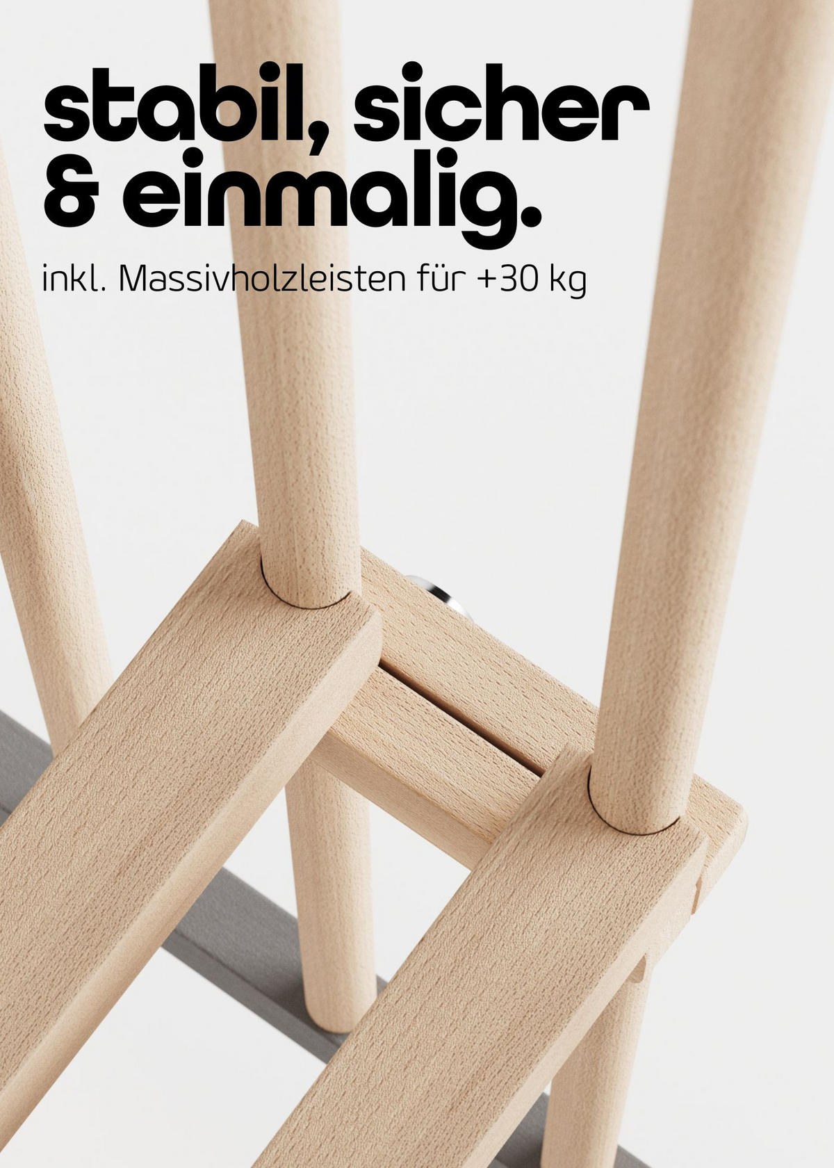 LAUFGITTER 100x100 cm mit Matratze Cloud Air & Lattenrost - grau/natur - Premium Kollektion - Naturfarben/Grau, Holz (100/74/100cm) - Sämann – make a difference.