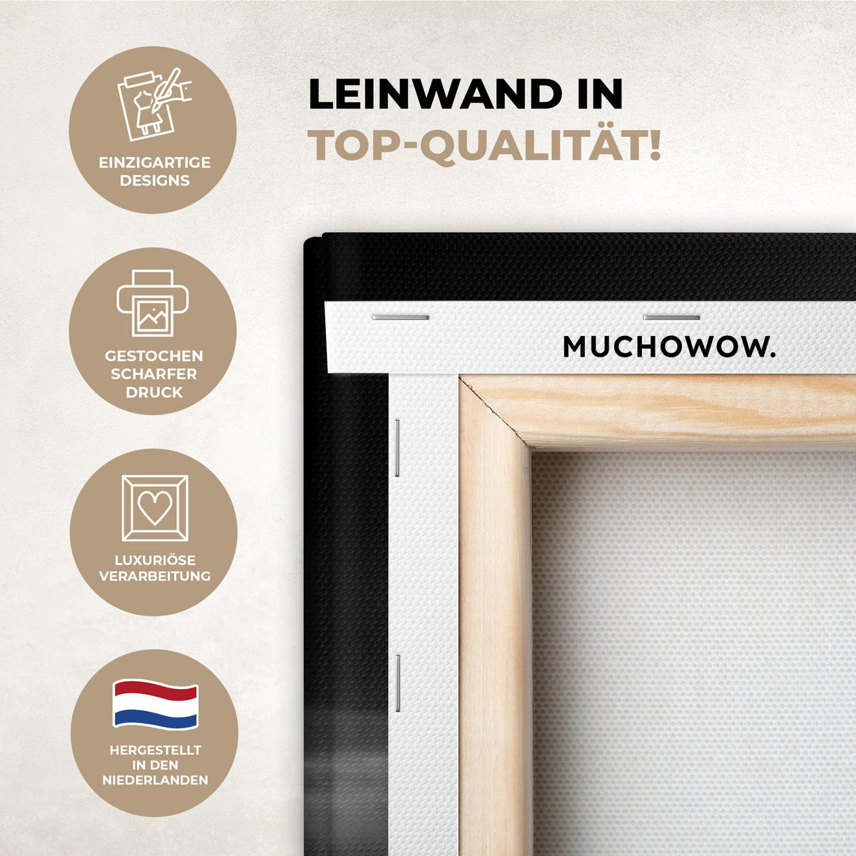 LEINWANDBILD Paris - Skyline - Eiffelturm - Stadt - Wolken 90x90 cm - Dunkelgrau, Textil (90/90cm) - MuchoWow