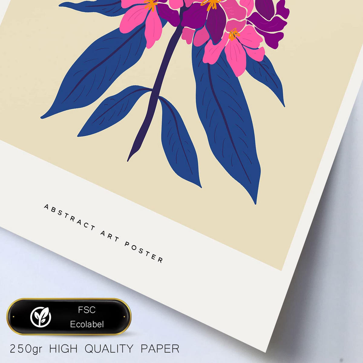 POSTER Set Mit 6 Blumen Süße Natur Und Botanikdrucke Für Innenarchitektur A3 & A4 Weißer Rahmen - Weiß, Papier (29/3cm) - Nacnic