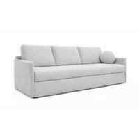 SOFA Hellgrau SISI Mit Schlaffunktion - Hellgrau/Grau, Textil (207/90/87cm) - Sepro Meble