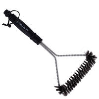 GRILLBÜRSTE Triangel Edelstahl - Schwarz, Metall (30.5cm) - Grillgott