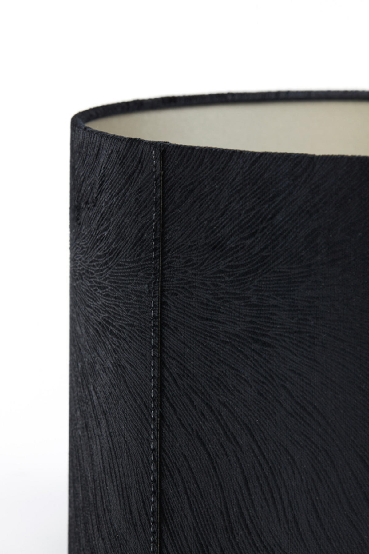 LAMPENSCHIRM Lubis Schwarz Ø20/15 cm - Schwarz, Textil (20/20/15cm) - Light & Living