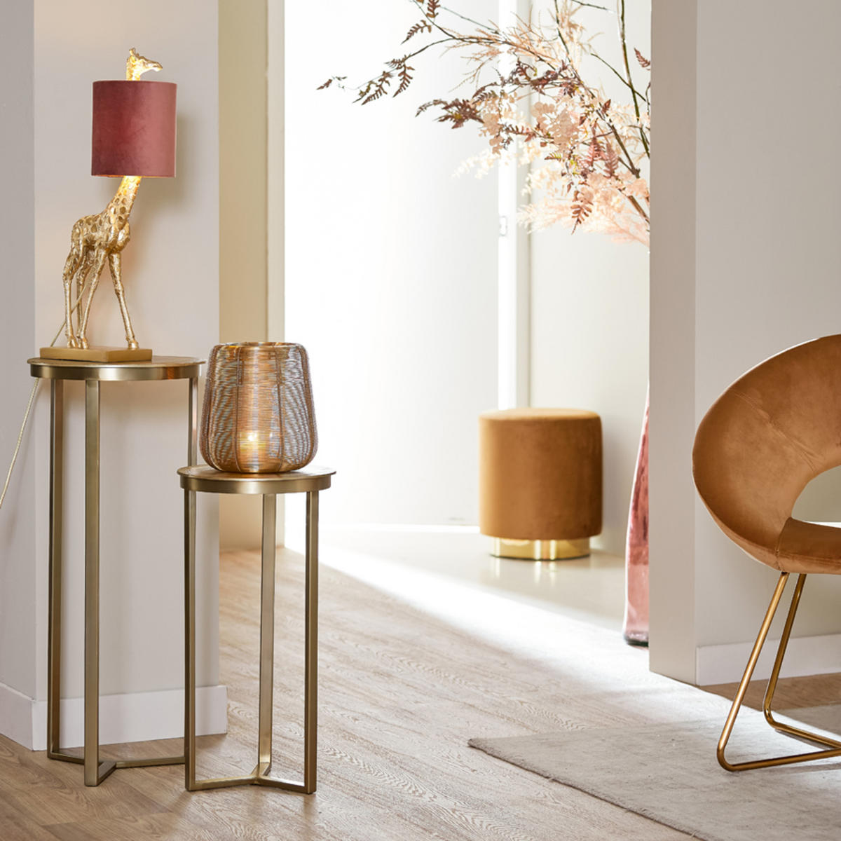 SÄULE Retiro Gold Ø40/101 cm - Goldfarben, Metall (40/40/101cm) - Light & Living