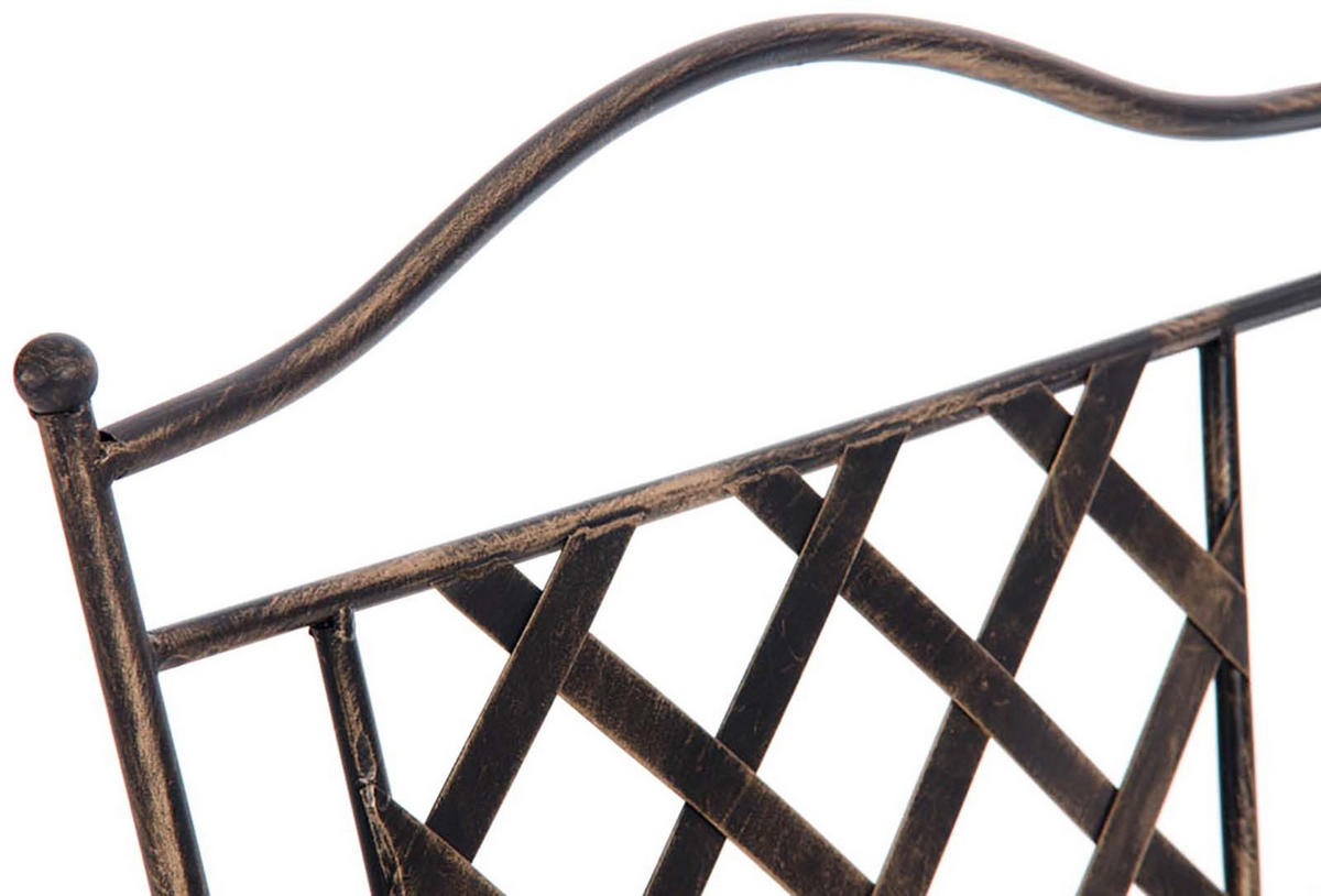 BALKONSET Bistroset Vomir Metall Bronze 2 Personen - Bronzefarben, Metall - DELUKE
