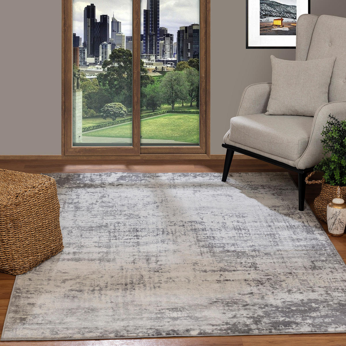 KURZFLORTEPPICH 120x170 cm Grau - Grau, Naturmaterialien/Textil (120/170cm) - LIVABLISS