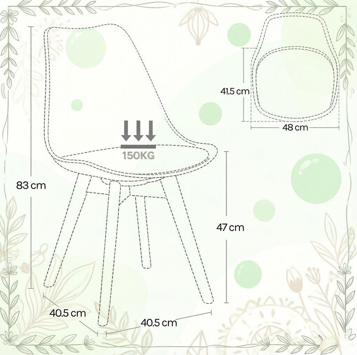 ESSZIMMERSTUHL 4er-Set drehbar 40,5 x 83 x 40,5 cm Grau - Grau, Holz (40.5/83/40.5cm) - Meubliv