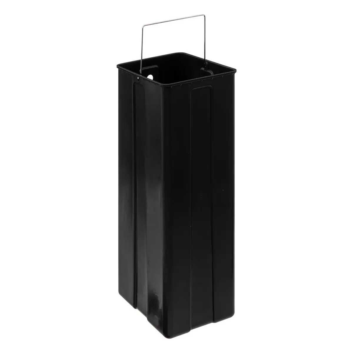 MÜLLEIMER zwei Fächer Ariane 30 l 48,8/39,5/67 cm - Schwarz, Metall (39.5/67/48.8cm) - 5five Simply Smart