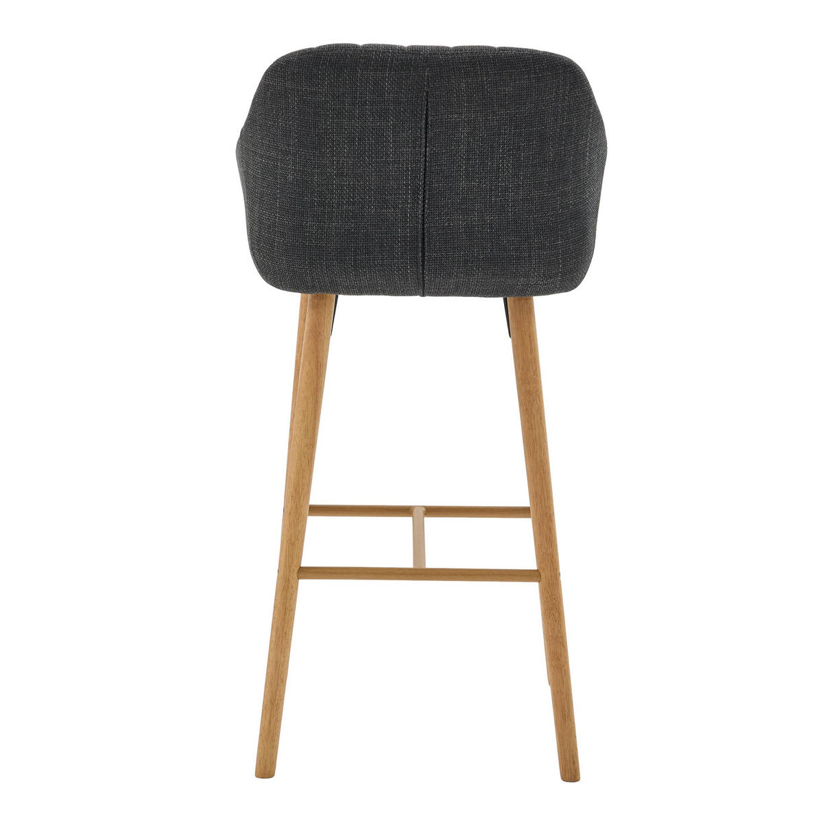 BARHOCKER,2ER-SET,BARSTÜHLE,KÜCHENSTÜHLE,LEINEN,SCHWARZ - Schwarz, Textil (55/104/51cm) - LVHOM