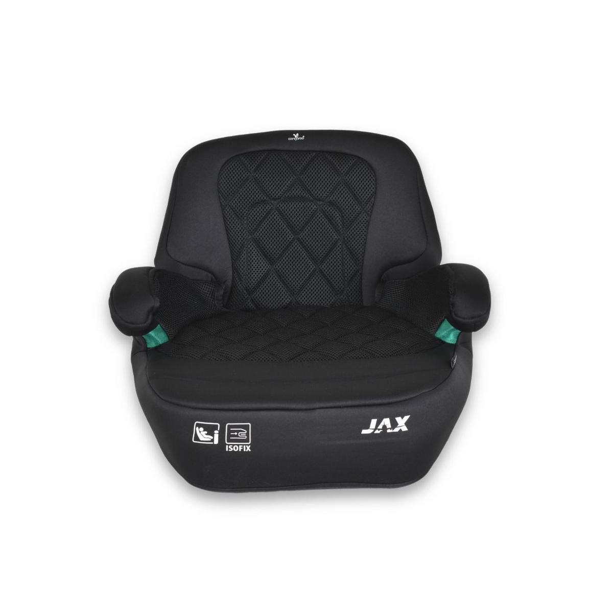 SITZERHÖHUNG Jax i-Size schwarz 125-150cm Gruppe 3 Isofix Top Tether - Schwarz, Kunststoff (45/32/41cm) - Cangaroo