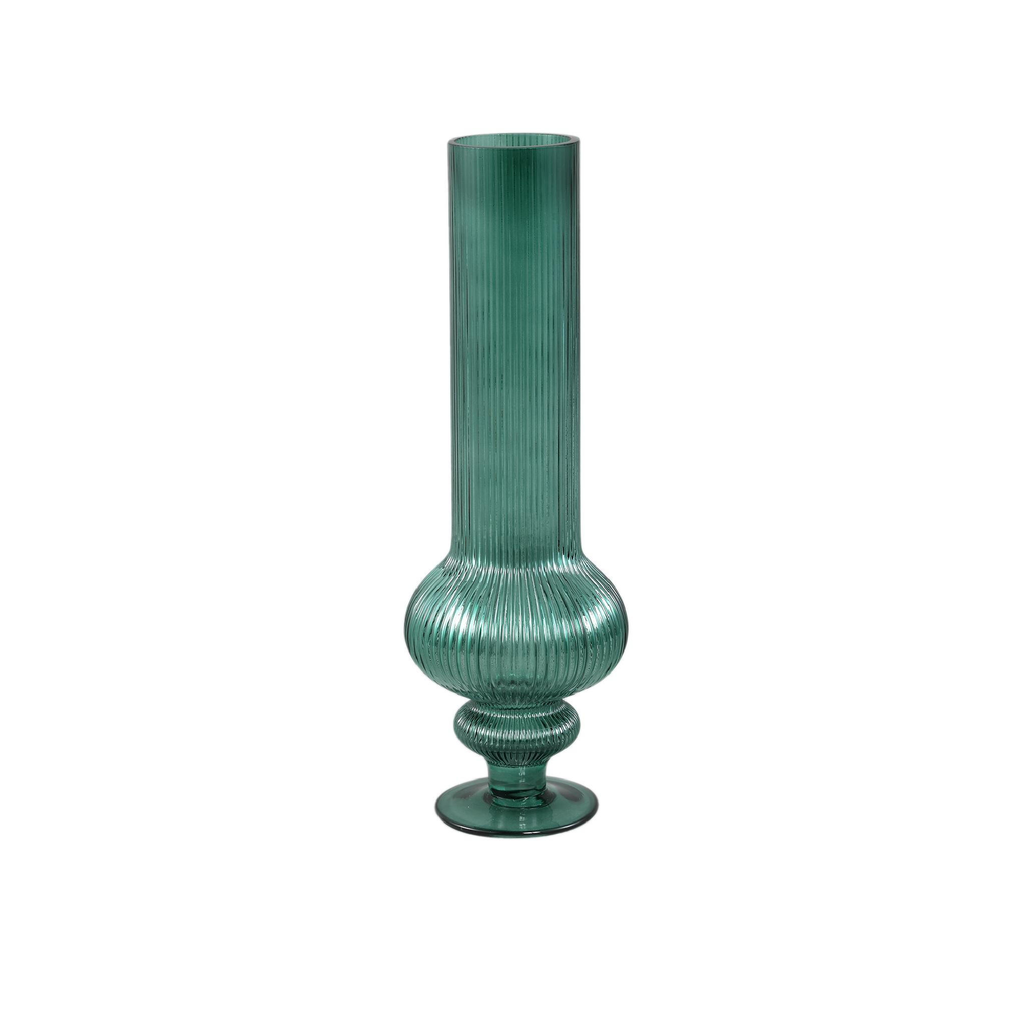 VASE Keala Grün 13.5/13.5/40cm - Grün, Glas (40cm) - PTMD Collection