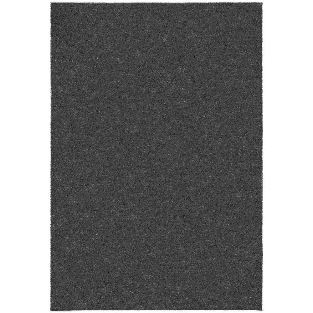 TEPPICH samtweich Uni-Muster 100% recycelt umweltfreundlich TUMMEL, Anthrazit 80x150 cm - Anthrazit, Textil (80/150cm) - KADIMA DESIGN