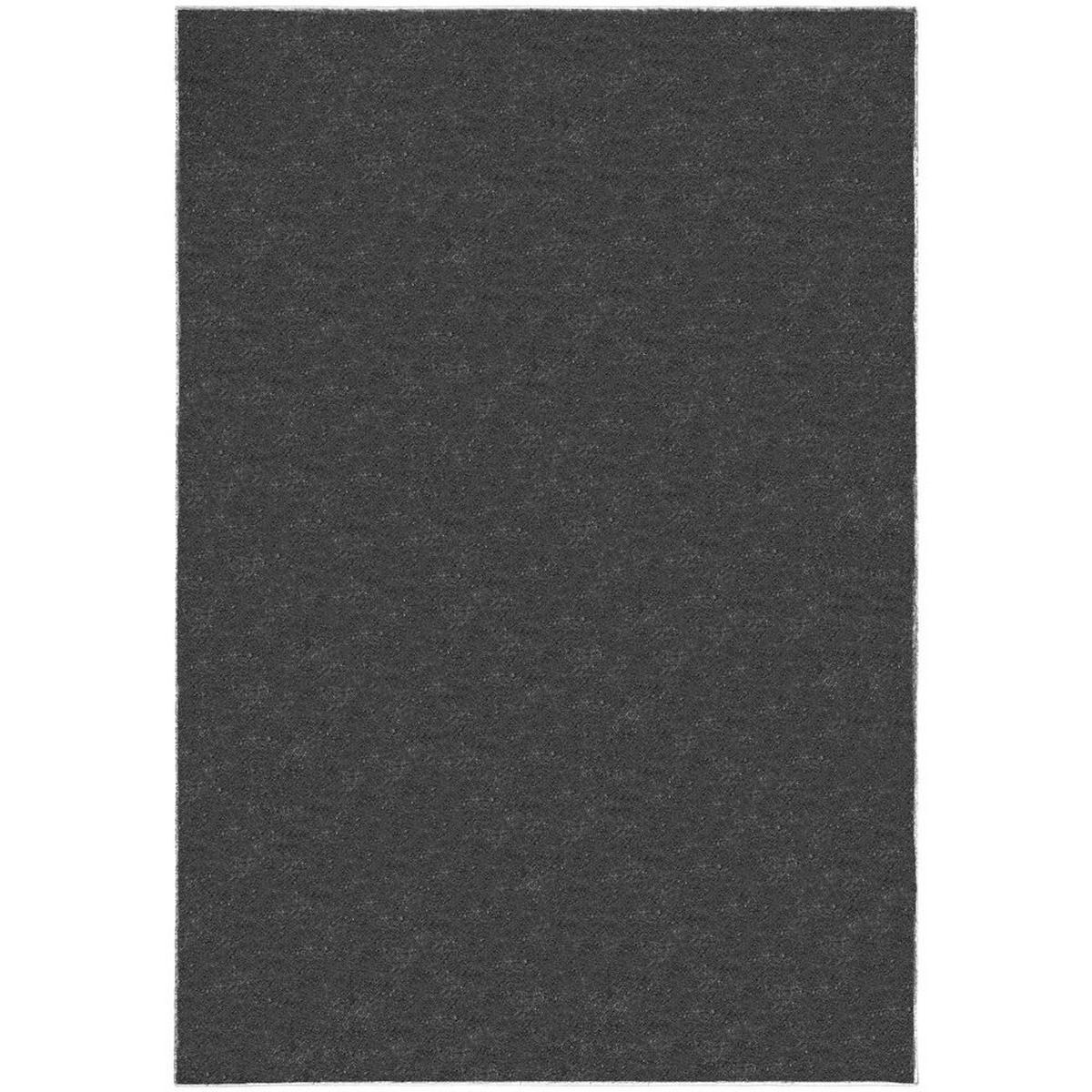 TEPPICH samtweich Uni-Muster 100% recycelt umweltfreundlich TUMMEL, Anthrazit 80x150 cm - Anthrazit, Textil (80/150cm) - KADIMA DESIGN