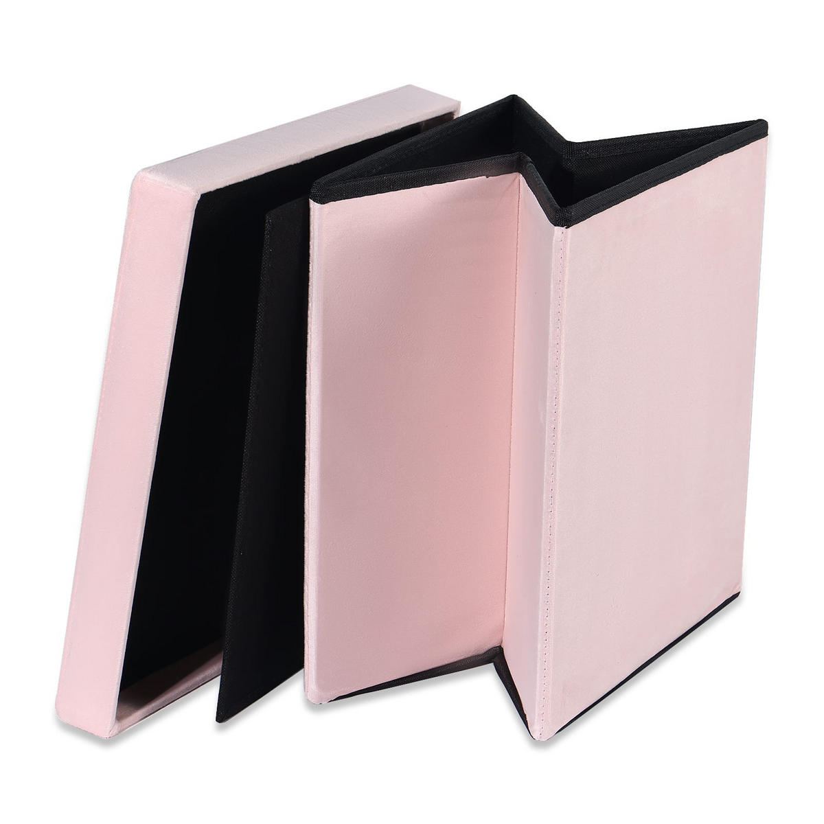 SITZBOX Ravello L mit Knöpfen Rosa Samt - Pink, Textil (38/38/38cm) - Komodee