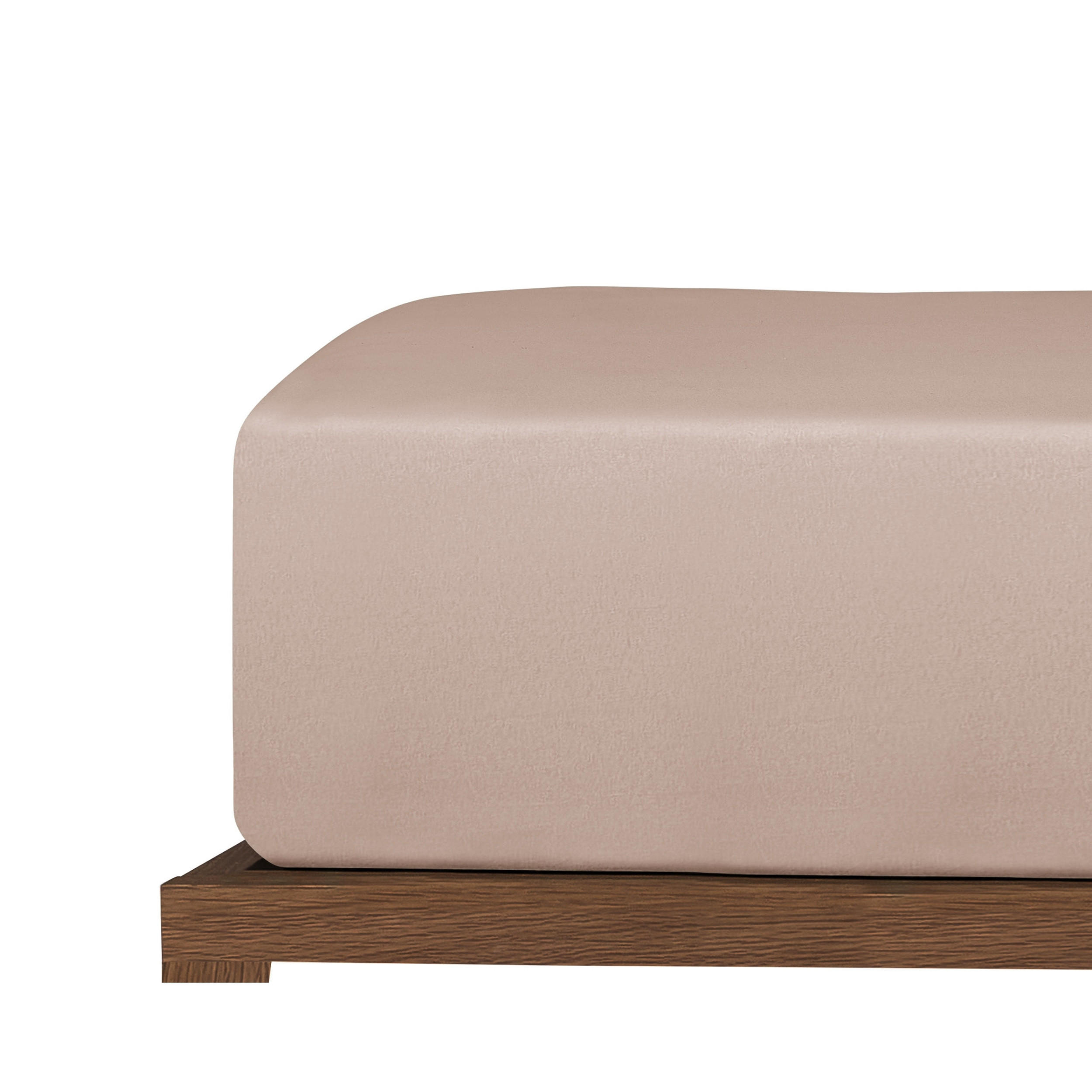 SPANNBETTLAKEN New Jersey - Edeljersey - 150 x 200 cm - Taupe - Taupe, Textil (150/200cm) - Uncover by Schiesser