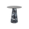 BEISTELLTISCH Mosaic Marble Schwarz 40/40/42 cm - Schwarz, Metall (40/40/42cm) - Leitmotiv