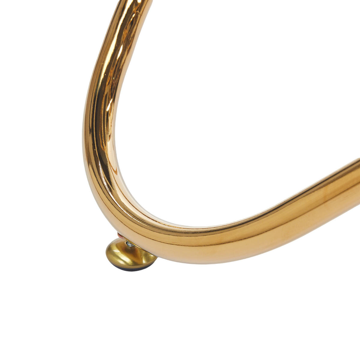 ESSTISCH 80/80/75 cm Goldfarben aus Glas und Metall - Goldfarben, Metall (80/80/75cm) - OKMYHOME