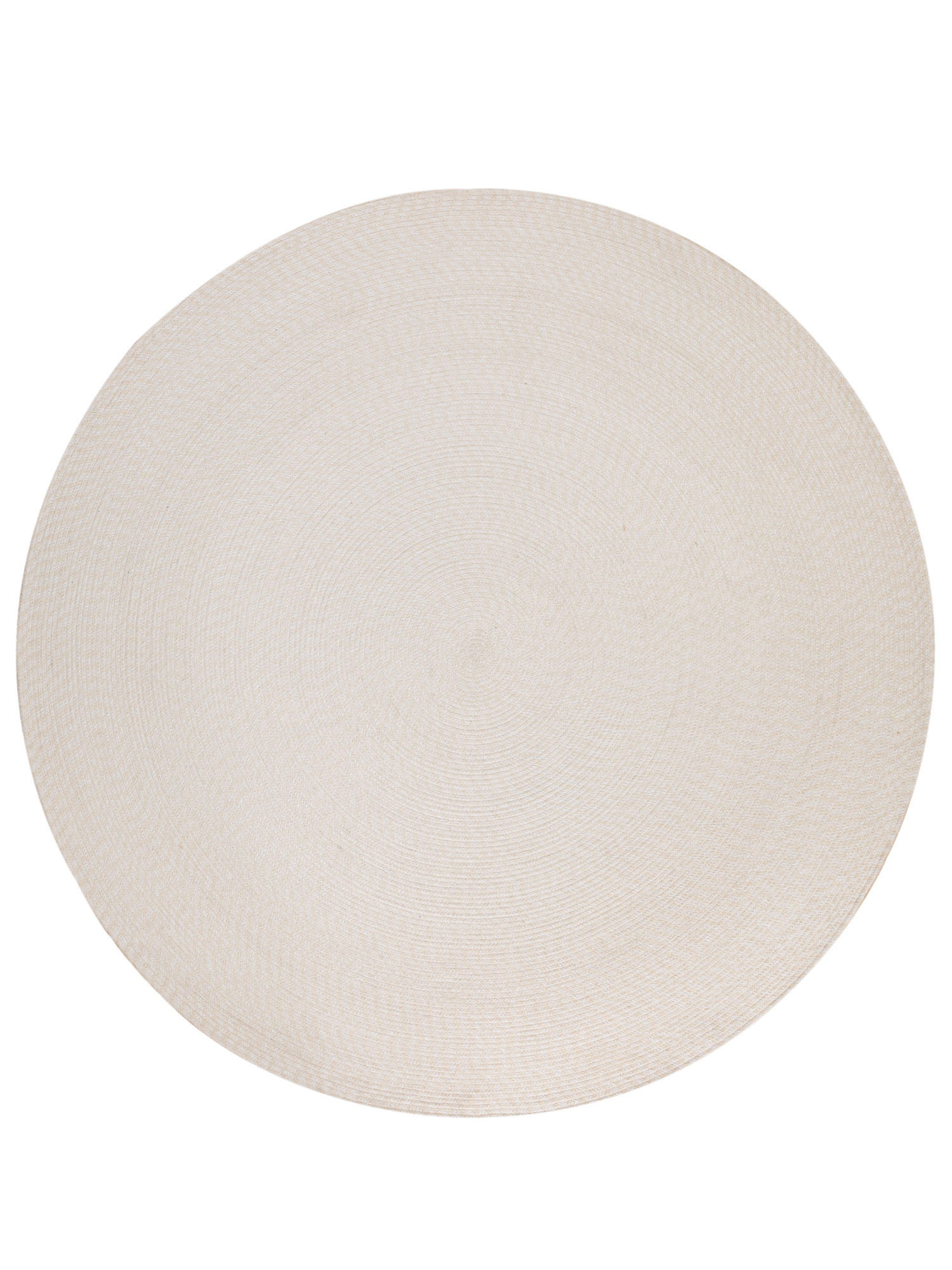 HANDWEBTEPPICH 120/120 cm Bali Plain - Creme, Naturmaterialien (120/120cm) - Steffensmeier