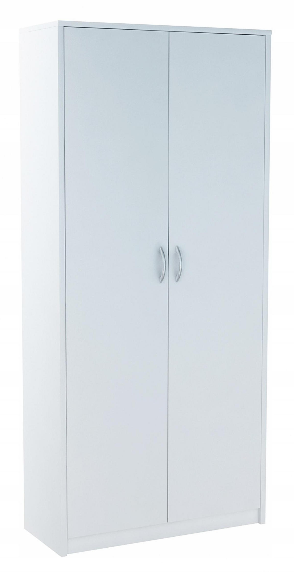 BÜCHERREGAL R5 Weiß 74/35/180 cm 2 Türen - Weiß, Holzwerkstoff (74/180/35cm) - Matkam Möbel